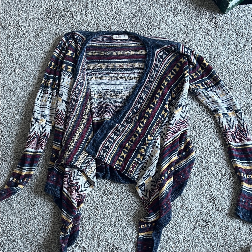 Hollister Boho Open Front Cardigan - Multicolor